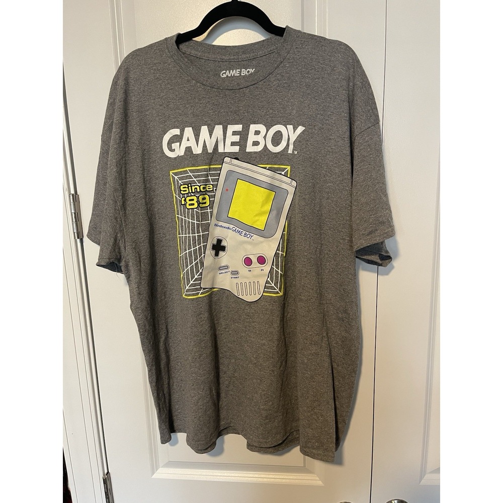 Nintendo Game Boy Shirt Mens 2XL Gray Since‎ 89 Retro Graphic Tee 2022 Classic
